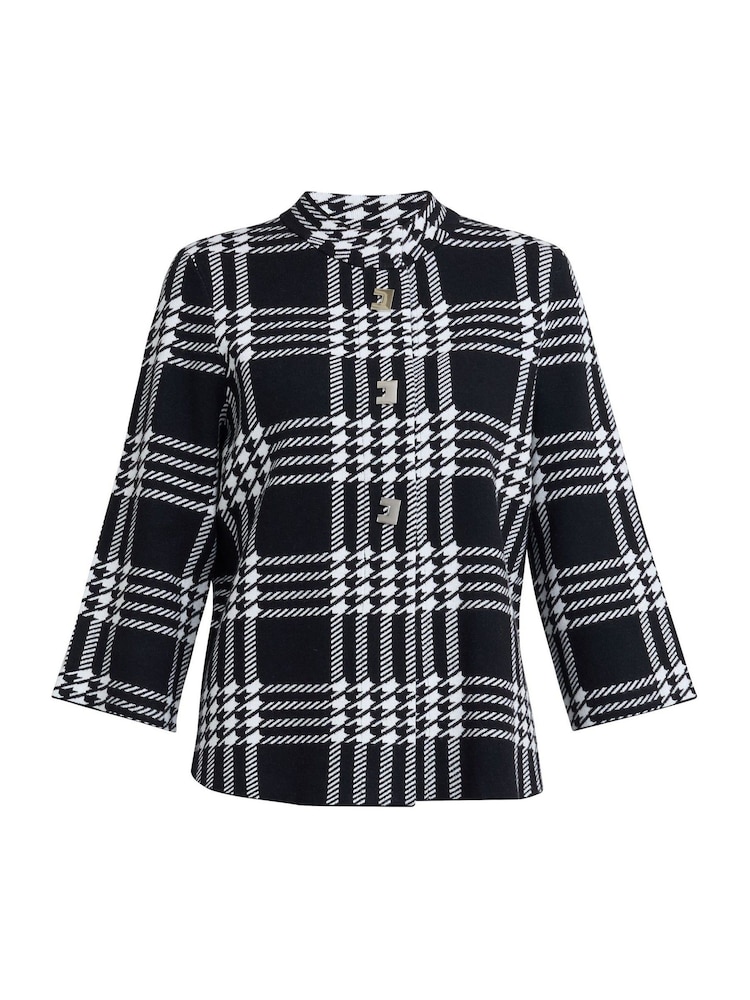 Gina Bacconi Grey Shae Knitted Jacket - Image 6 of 6