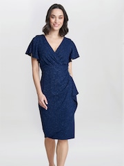 Gina Bacconi Glenda Midi Dress With Embellishment - Image 1 of 4