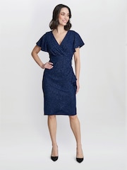 Gina Bacconi Glenda Midi Dress With Embellishment - Image 3 of 4