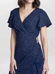 Gina Bacconi Glenda Midi Dress With Embellishment - Image 4 of 4