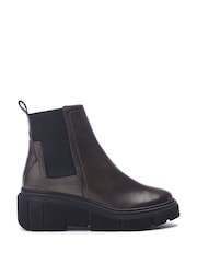 Moda in Pelle Otago Chelsea Leather Boots With Wedge Heel - Image 1 of 4