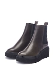 Moda in Pelle Otago Chelsea Leather Boots With Wedge Heel - Image 2 of 4