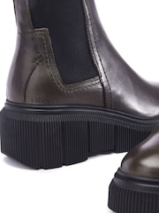 Moda in Pelle Otago Chelsea Leather Boots With Wedge Heel - Image 4 of 4