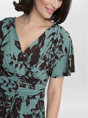 Gina Bacconi Heidi Jersey Print Dress - Image 4 of 5