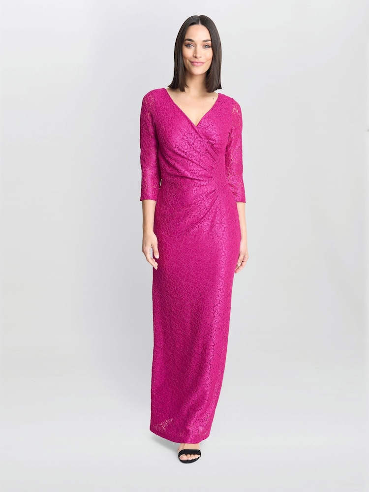 Gina Bacconi Fearne Lace Wrap Maxi Dress - Image 1 of 6