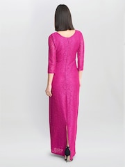 Gina Bacconi Fearne Lace Wrap Maxi Dress - Image 2 of 6
