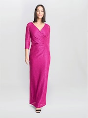 Gina Bacconi Fearne Lace Wrap Maxi Dress - Image 3 of 6