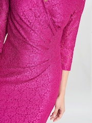 Gina Bacconi Fearne Lace Wrap Maxi Dress - Image 4 of 6