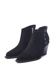 Moda in Pelle Penza Western Style Smart Ankle Black Boots - Image 2 of 4
