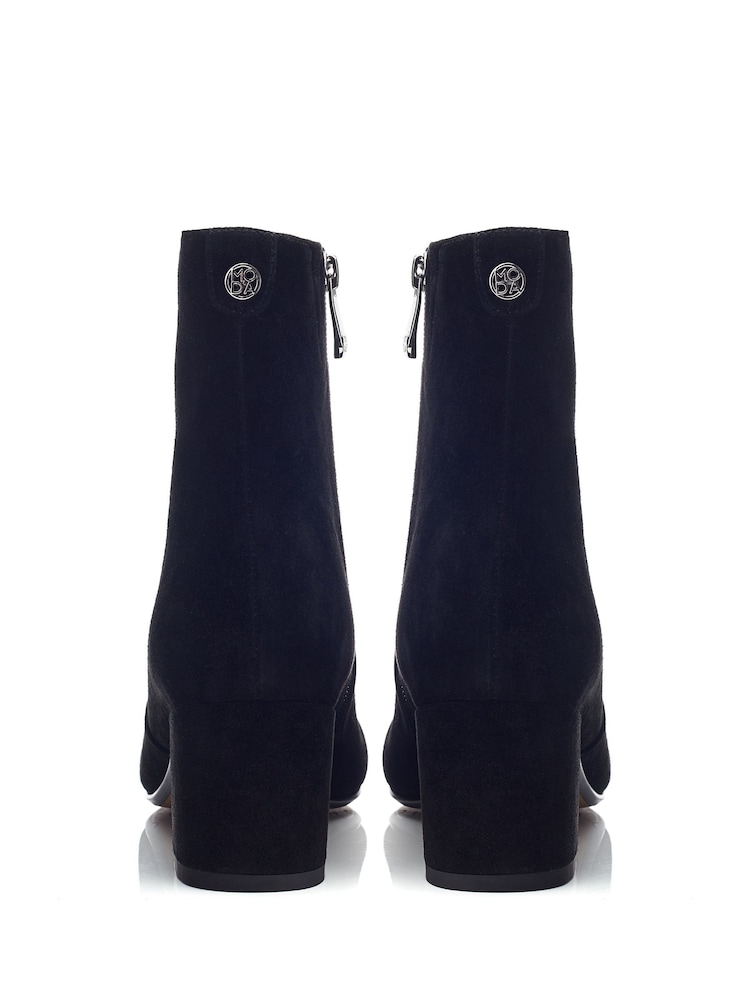Negru - Cizme negre cu toc bloc jos Moda in Pelle Otto - Image 3 of 4