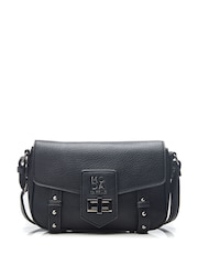 Moda in Pelle Sloane Bag Crossbody Satchel Bag With Base Studs and Turnlock - Image 1 of 4