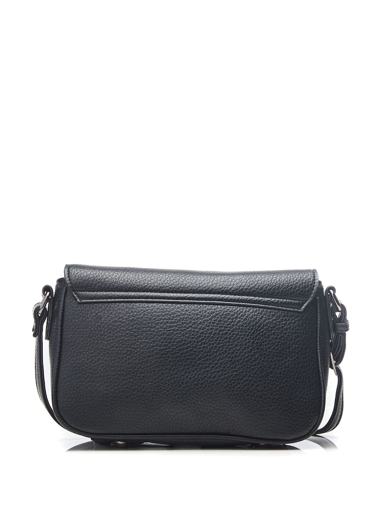 Moda in Pelle Sloane Bag Crossbody Satchel Bag With Base Studs and Turnlock - Image 2 of 4 Moda in Pelle Sloane Bag Crossbody Satchel Bag With Base Studs and Turnlock - Image 2 of 4