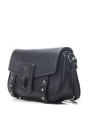Moda in Pelle Sloane Bag Crossbody Satchel Bag With Base Studs and Turnlock - Image 3 of 4