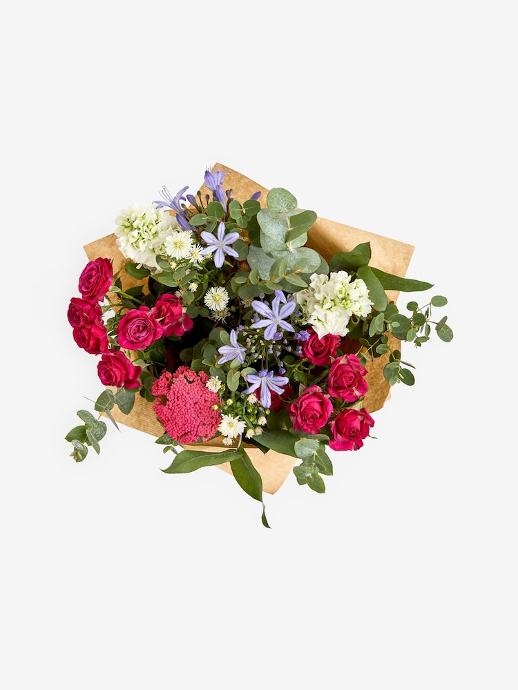 The Chateau by Angel Strawbridge White Rose and Agapanthus Fresh Flower Bouquet in Pail - Image 5 of 5
