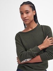 Barbour® Green Pendle Crew Jumper - Image 1 of 7