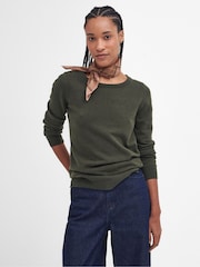 Barbour® Green Pendle Crew Jumper - Image 2 of 7