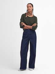 Barbour® Green Pendle Crew Jumper - Image 4 of 7