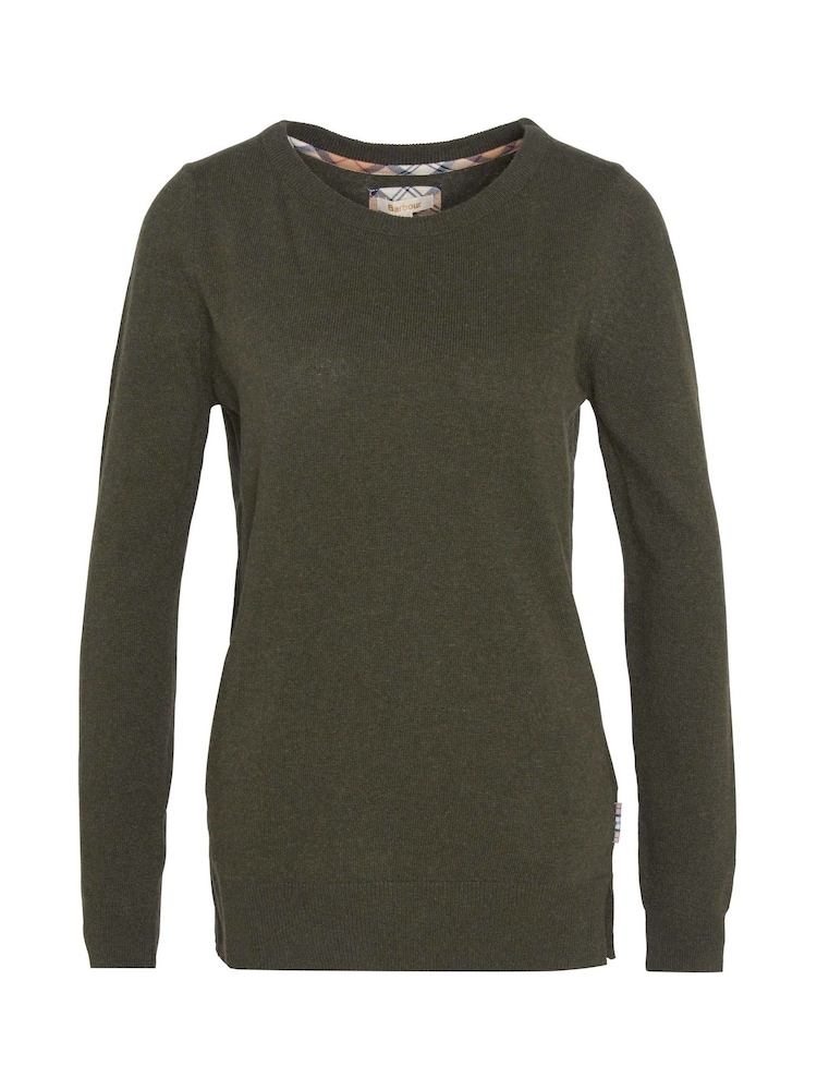 Barbour® Green Pendle Crew Jumper - Image 7 of 7