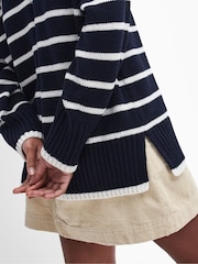Barbour® Blue Belmore Knit Jumper - Image 5 of 6