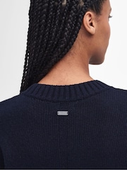 Barbour® Blue Belmore Knit Jumper - Image 6 of 6