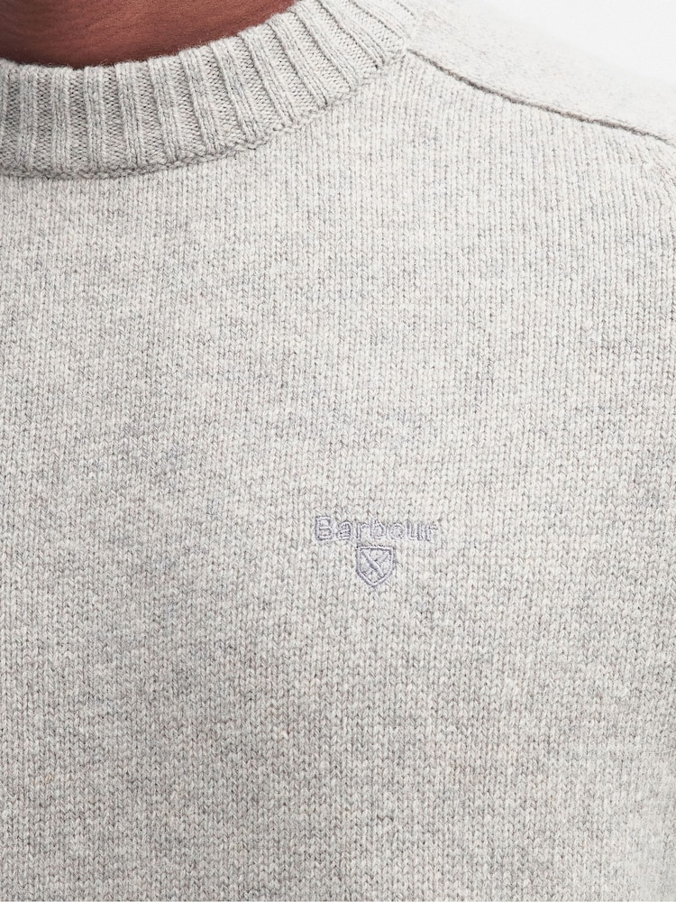 Barbour® Grey Grangetown Crew Jumper - Image 5 of 5