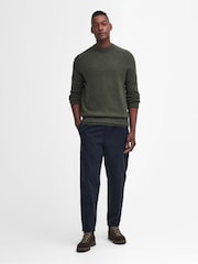 Barbour® Green Grangetown Crew Neck Sweater - Image 3 of 5
