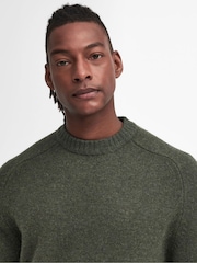 Barbour® Green Grangetown Crew Neck Sweater - Image 4 of 5
