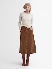 Barbour® Cream Pendle Crew Jumper - Image 3 of 6
