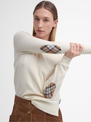 Barbour® Cream Pendle Crew Jumper - Image 4 of 6