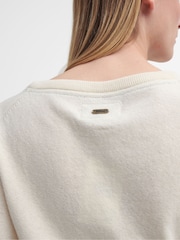 Barbour® Cream Pendle Crew Jumper - Image 5 of 6