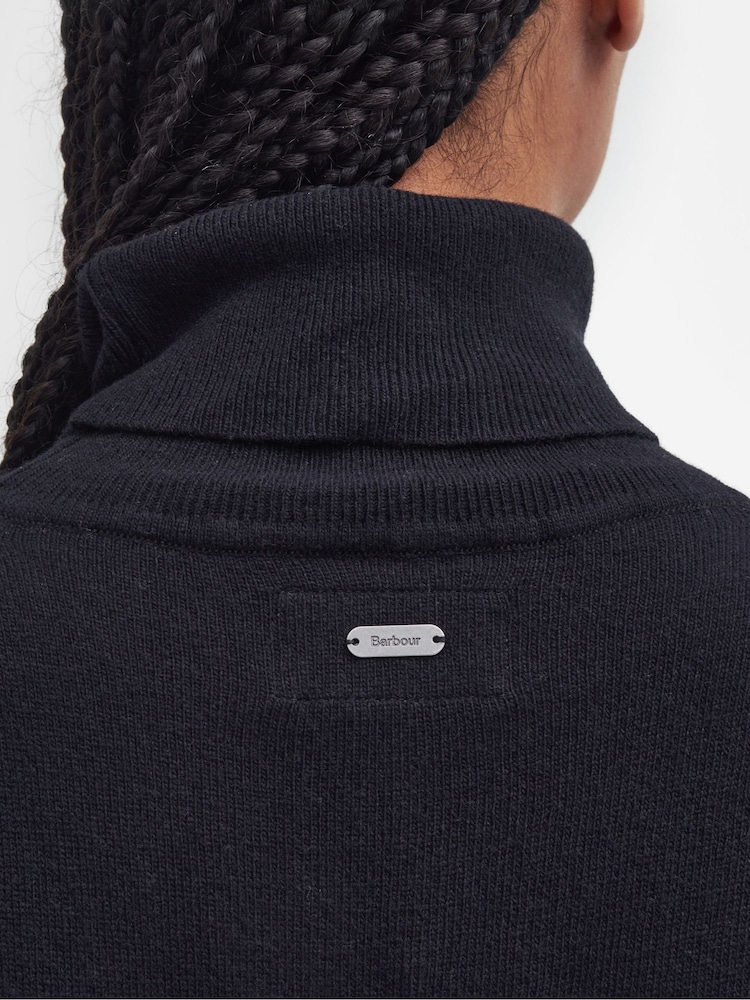 Barbour® Black Pendle Knit Jumper - Image 5 of 6
