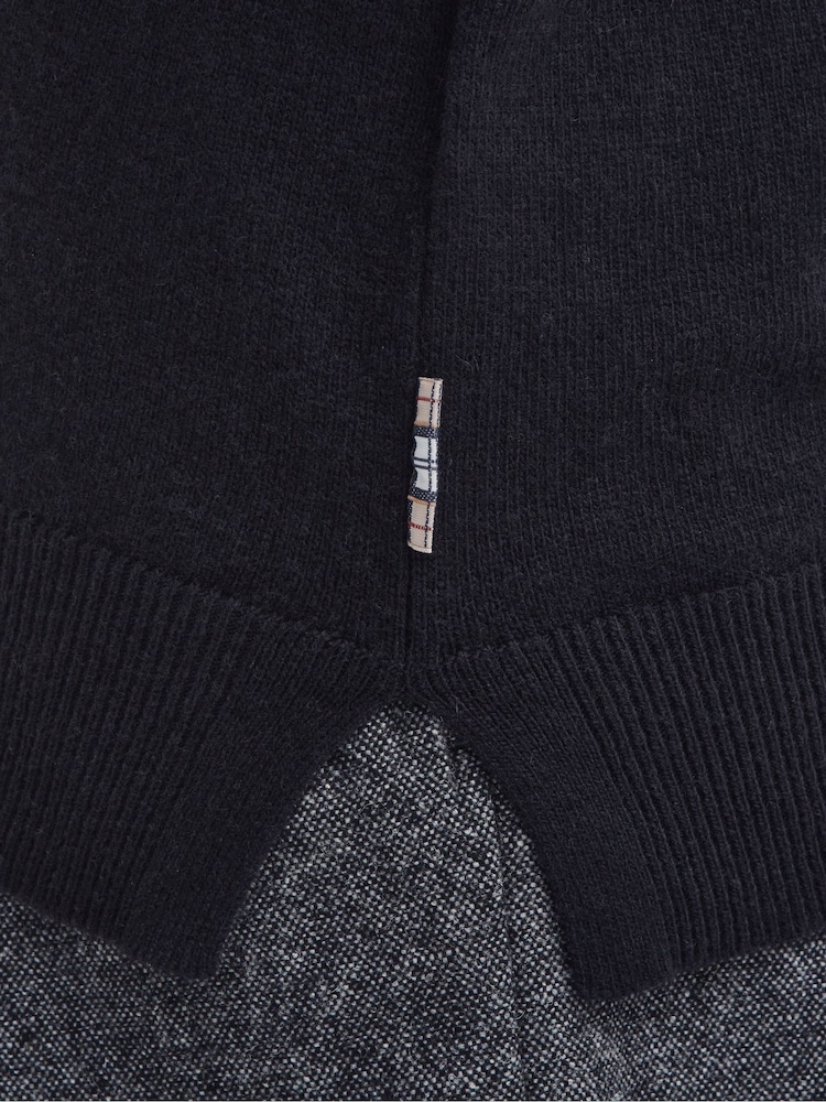 Barbour® Black Pendle Knit Jumper - Image 6 of 6