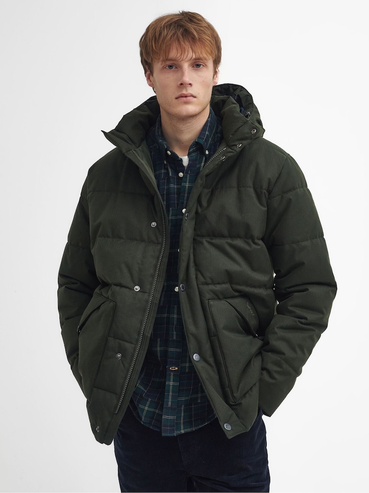 Barbour® Green Brampton Puffer Jacket - Image 1 of 6