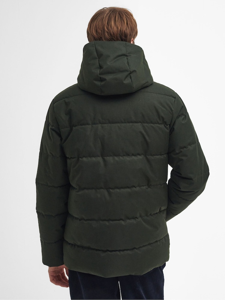 Barbour® Green Brampton Puffer Jacket - Image 2 of 6 Barbour® Green Brampton Puffer Jacket - Image 2 of 6