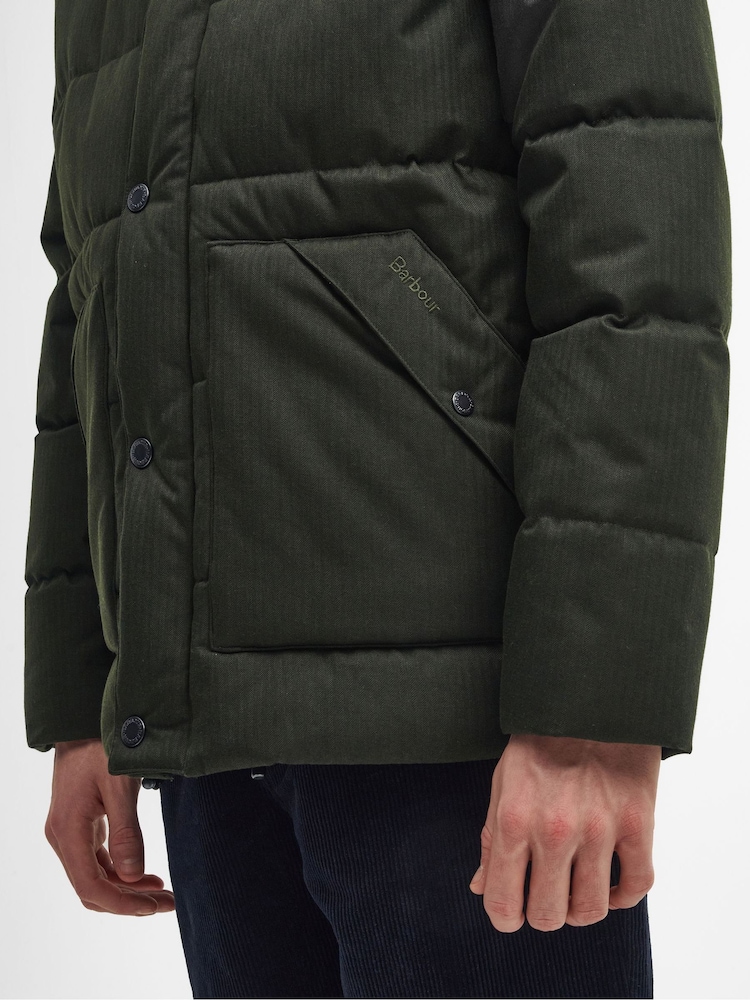 Barbour® Green Brampton Puffer Jacket - Image 6 of 6 Barbour® Green Brampton Puffer Jacket - Image 6 of 6