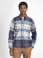 Barbour® Blue Iceloch 100% Cotton Shirt - Image 1 of 5