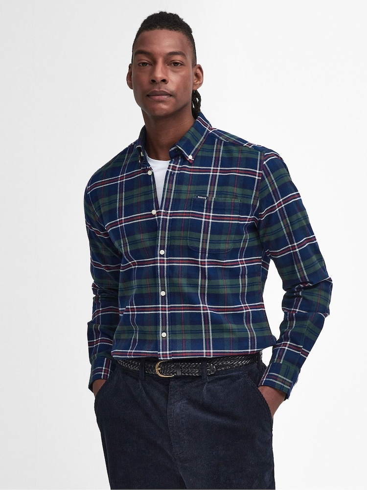 Barbour® Blue Ronan TF Check 100% Cotton Shirt - Image 1 of 5