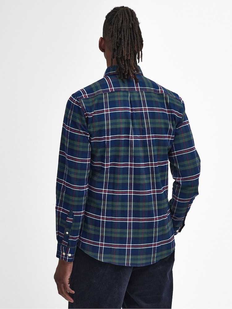 Barbour® Blue Ronan TF Check 100% Cotton Shirt - Image 2 of 5