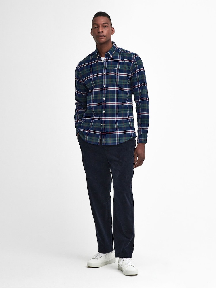 Barbour® Blue Ronan TF Check 100% Cotton Shirt - Image 3 of 5