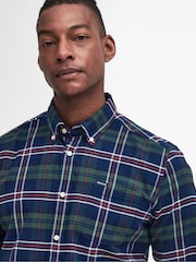 Barbour® Blue Ronan TF Check 100% Cotton Shirt - Image 4 of 5