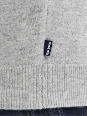 Barbour® Grey Hartfield Quarter Zip Jumper - Image 6 of 6