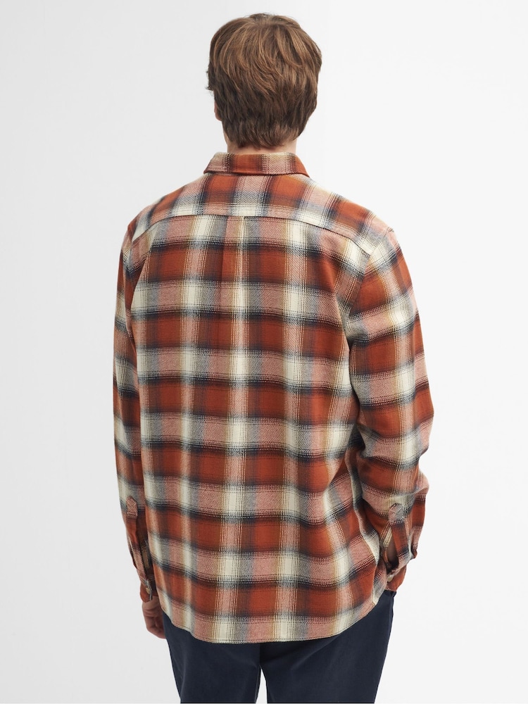 Barbour® Orange Stonebank  100% Cotton Shirt - Image 2 of 5