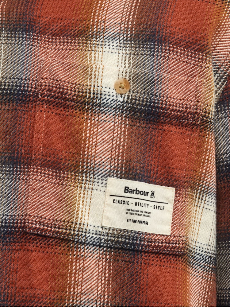 Barbour® Orange Stonebank  100% Cotton Shirt - Image 5 of 5