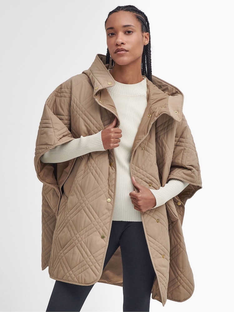 Barbour® Brown Astor Cape Jacket - Image 1 of 6