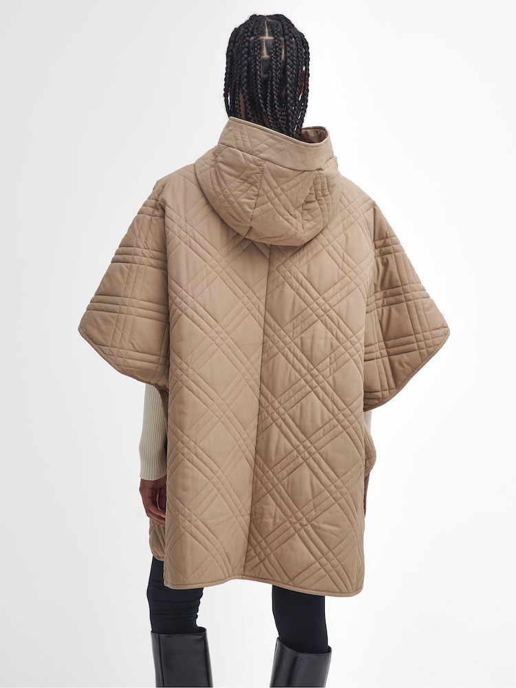 Barbour® Brown Astor Cape Jacket - Image 2 of 6