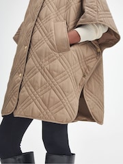 Barbour® Brown Astor Cape Jacket - Image 5 of 6