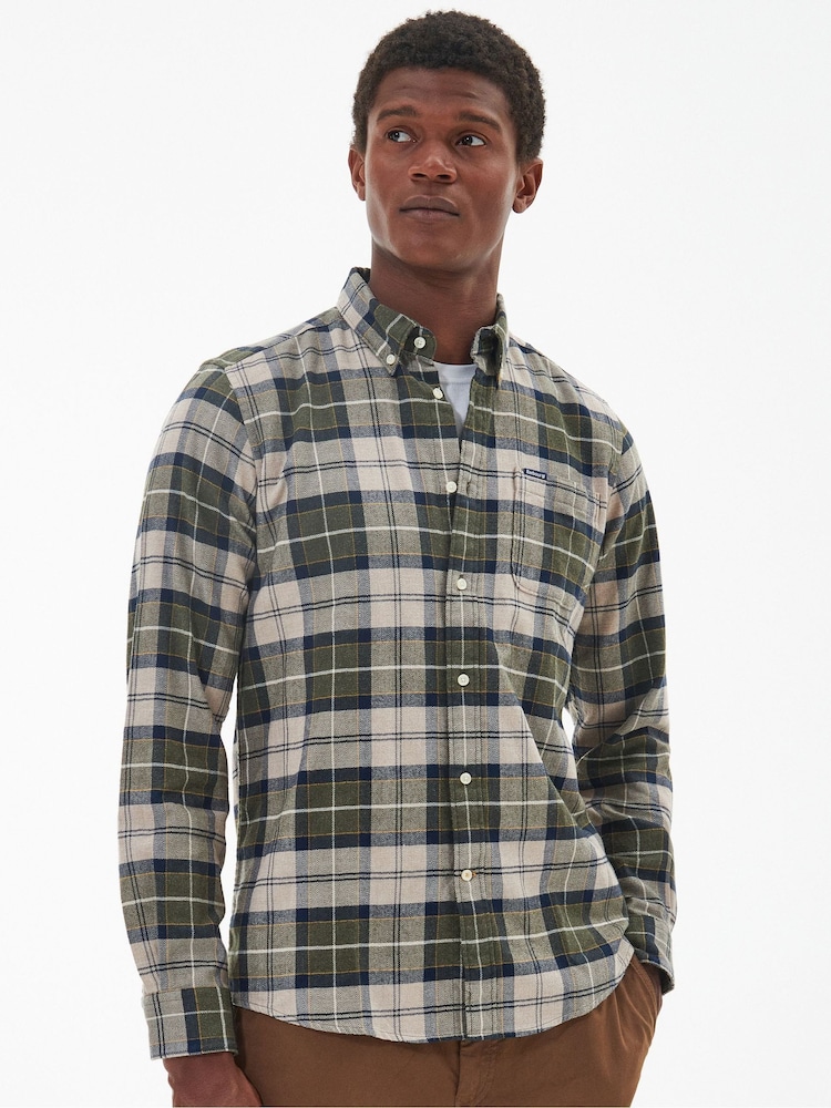 Barbour® Green Kyeloch TF 100% Cotton Shirt - Image 1 of 6