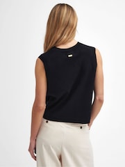 Barbour® Black Kathryn Knit 100% Cotton Jumper - Image 2 of 4