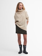Barbour® Cream Burne Cape Jumper - Image 2 of 6
