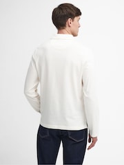 Barbour® White Long Sleeves Corpatch 100% Cotton Polo Shirt - Image 3 of 6